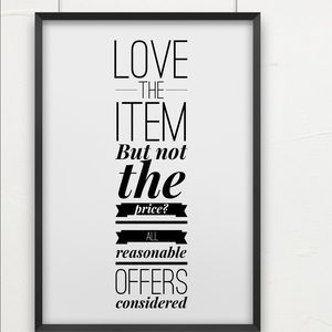 LOVE THE ITEM BUT NOT THE PRICE? MAKE AN OFFER!